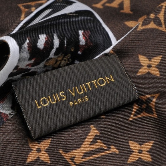 LOUIS VUITTON  Silk Monogram Tribute To Petite Malle BB Bandeau Black - Picture 3 of 3